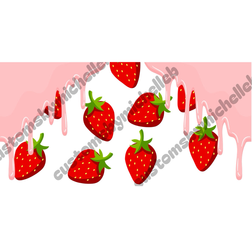 Strawberry and Creme 16oz Wrap