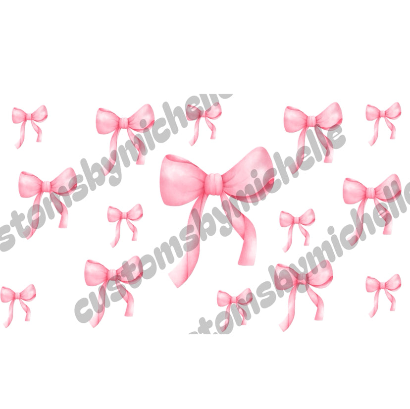 Pink Bows 16oz Wrap