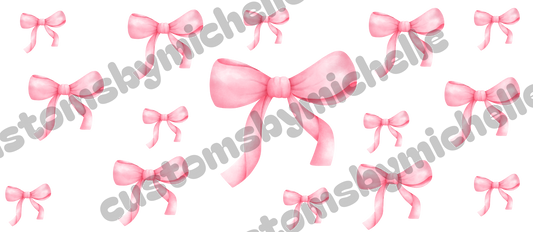 Pink Bows 16oz Wrap