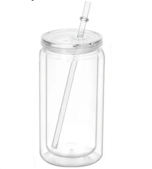 16oz Acrylic Snow Globe Tumbler