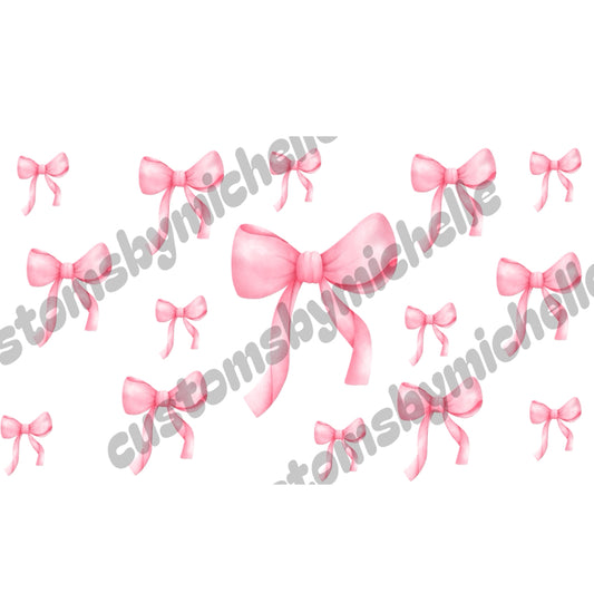 Pink Bows 16oz Wrap